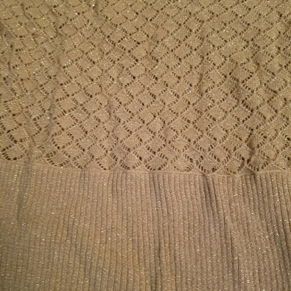 NY&Co Gold Crocheted Top - Picture 2 of 3